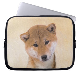Shiba Inu (Red) Painting - Original Dog Art Laptop Sleeve