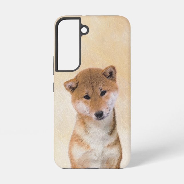Shiba Inu (Red) Painting - Original Dog Art Samsung Galaxy S22 Case (Back)