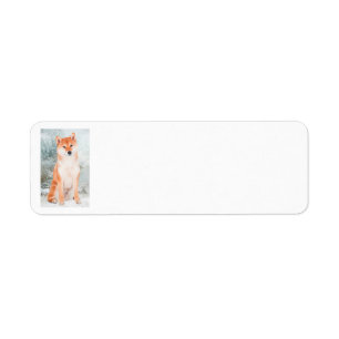 Shiba Inu Return Address Label