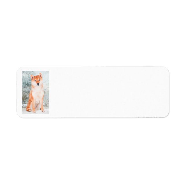 Shiba Inu Return Address Label (Front)