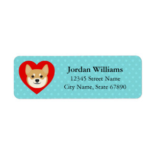 Shiba Inu Return Address Labels