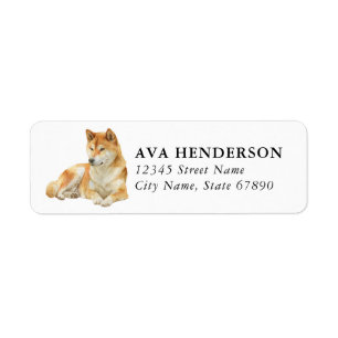Shiba Inu Return Address Labels