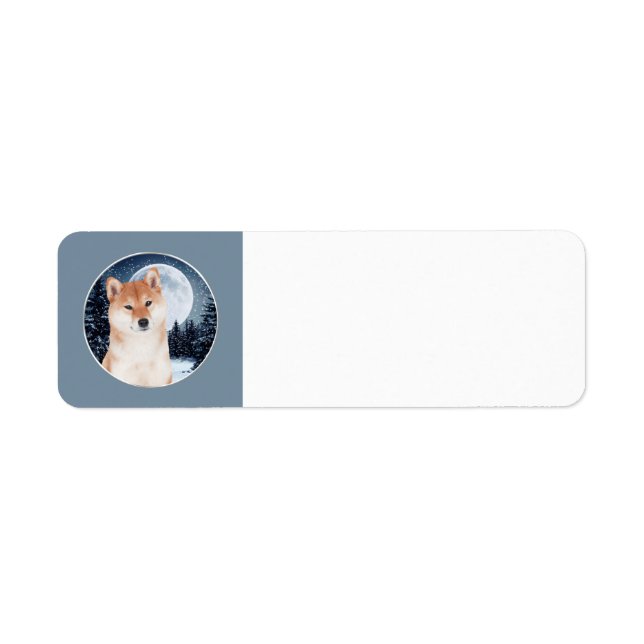 Shiba Inu Return Address Labels (Front)