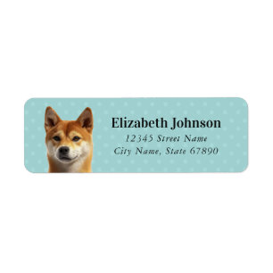 Shiba Inu Return Address Labels