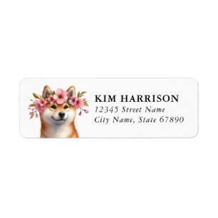 Shiba Inu Return Address Labels