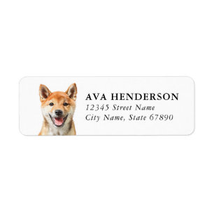 Shiba Inu Return Address Labels