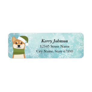 Shiba Inu Return Address Labels