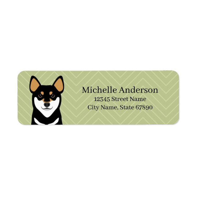 Shiba Inu Return Address Labels (Front)