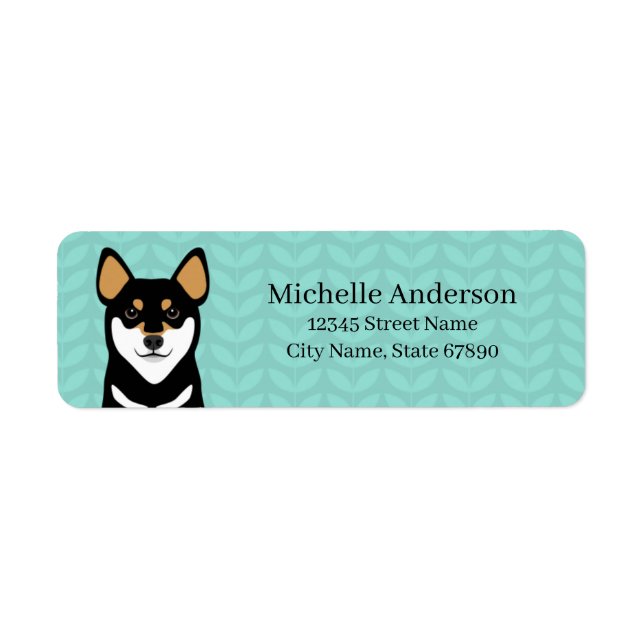 Shiba Inu Return Address Labels (Front)