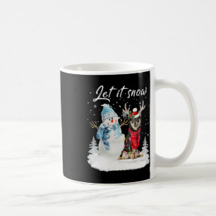 Shiba Inu Santa Dog Christmas Snowman Xmas Pajama Coffee Mug