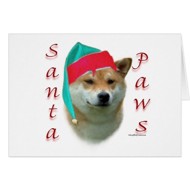 Shiba Inu Santa Paws (Front Horizontal)