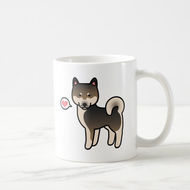 Shiba Inu Sesame Love Coffee Mug (Right)