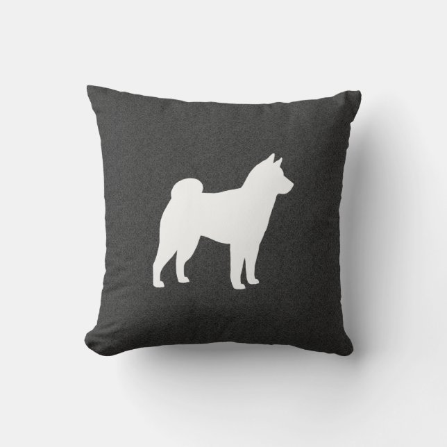 Shiba Inu Silhouette Cushion (Front)
