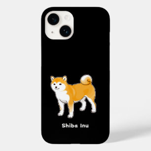 Shiba Inu Standing With A Gentle Smile Pixel Art Case-Mate iPhone 14 Case