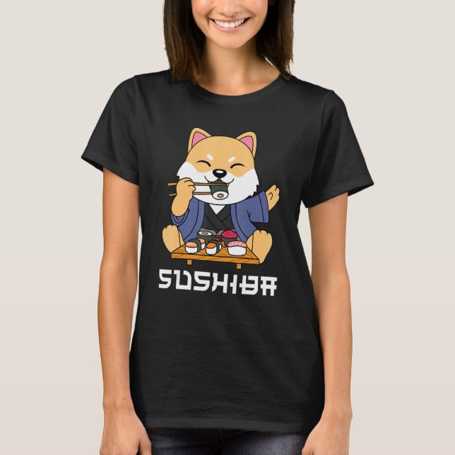 Shiba Inu sushi T-Shirt (Front)