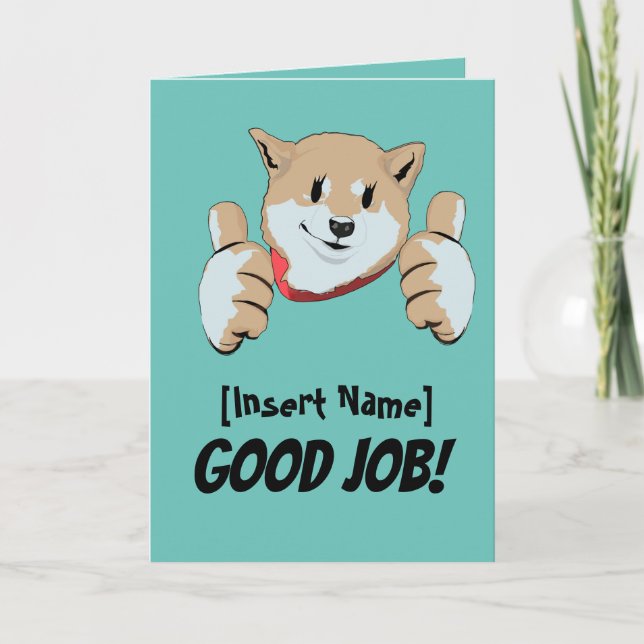 Shiba Inu  Thank You Card (Front)