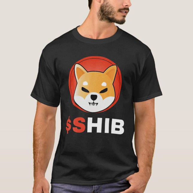 Shiba Inu Token Crypto, $Shib Coin Cryptocurrency T-Shirt (Front)