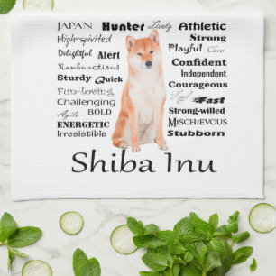 Shiba Inu Traits Kitchen Towel