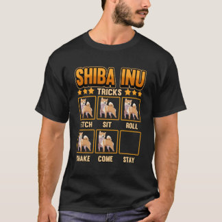 Shiba Inu Tricks Naughty Pet Puppy Trainer Mum Dad T-Shirt