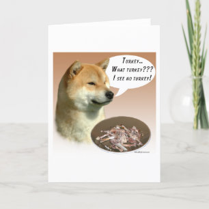 Shiba Inu Turkey Card