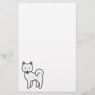 Shiba Inu White Stationery