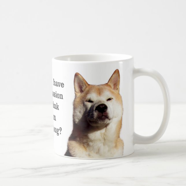 Shiba Permission Coffee Mug (Right)