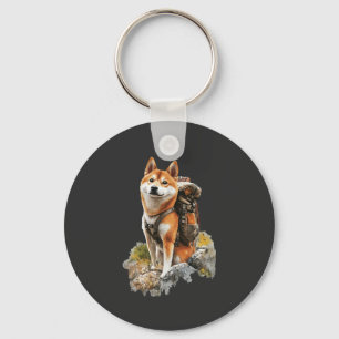Shiba Pitbull Inu Key Ring