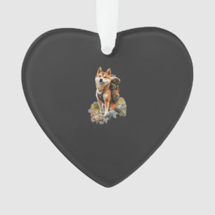 Shiba Pitbull Inu Ornament