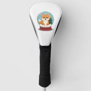 Shiba Snow Globe Golf Head Cover