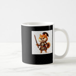 Shiba Warrior #1 Sword Sticker Coffee Mug