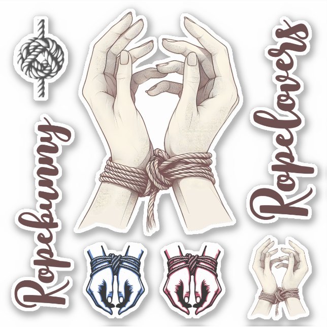Shibari Sticker Set: Personalize Your Passion (Front)
