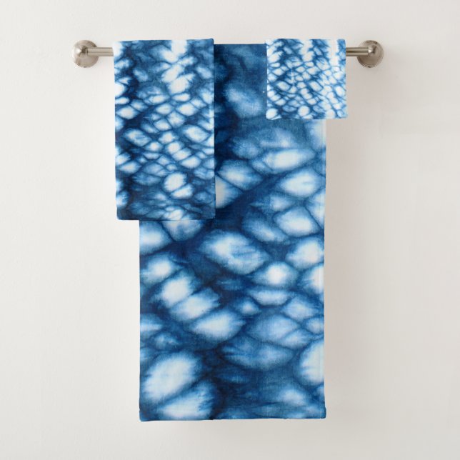 Shibori Bath Towel Set (Insitu)
