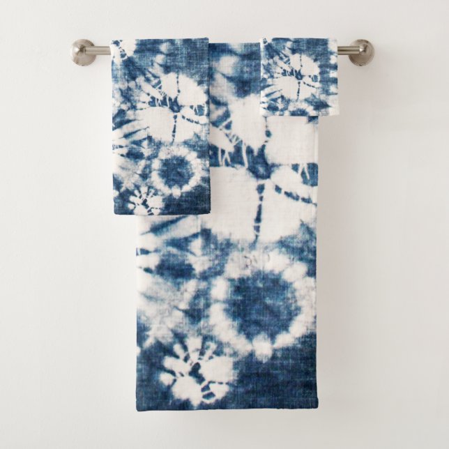 Shibori Bath Towel Set (Insitu)