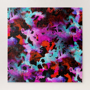 Shibori Batik: Watercolor Gradient Tie Dye Jigsaw Puzzle