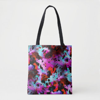 Shibori Batik: Watercolor Gradient Tie Dye Tote Bag