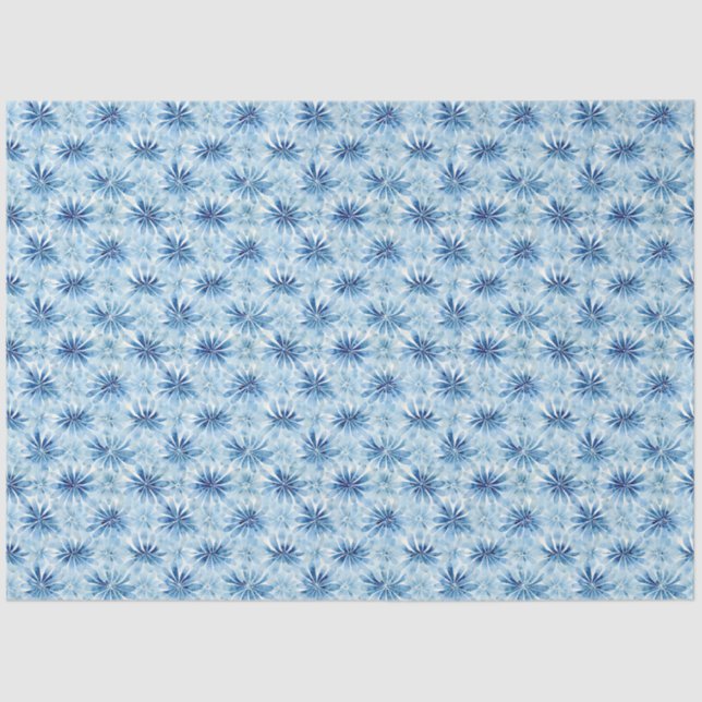 Shibori Blue Japanese Textile Art No 20 Tissue Paper (Front)