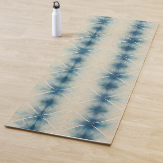Shibori Blue Tie Dye Japan Traditional Pattern No3 Yoga Mat