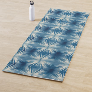 Shibori Blue Tie Dye Japan Traditional Pattern No8 Yoga Mat