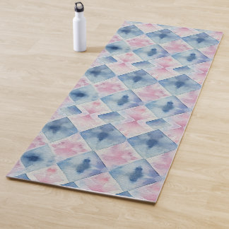 Shibori Blue Tie Dye Japan Traditional Pattern No9 Yoga Mat