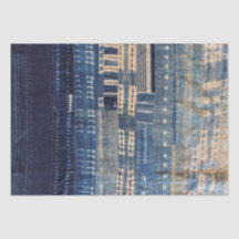 Shibori Indigo Mudcloth Quilt