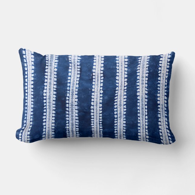 Shibori Lumbar Cushion (Front)