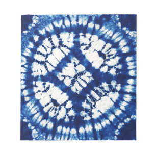Shibori Tie Dye South Seas Indigo Batik Notepad