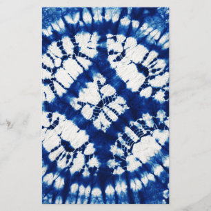 Shibori Tie Dye South Seas Indigo Batik Stationery