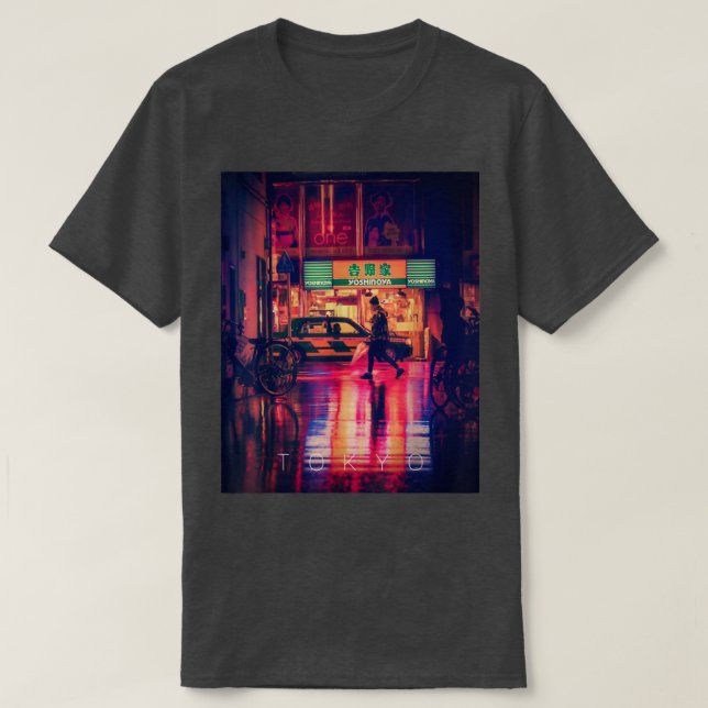 Shibuya at night  T-Shirt (Design Front)