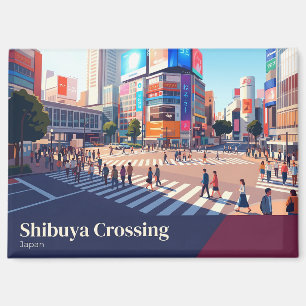 Shibuya Crossing Japan Magnet