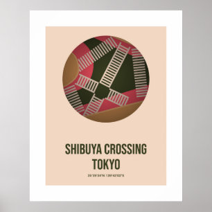 Shibuya Crossing, Tokyo Japan Travel Wall Art