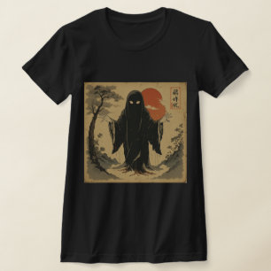 'Shibuya Ghost Rising' – Dark Spirit Art T-Shirt