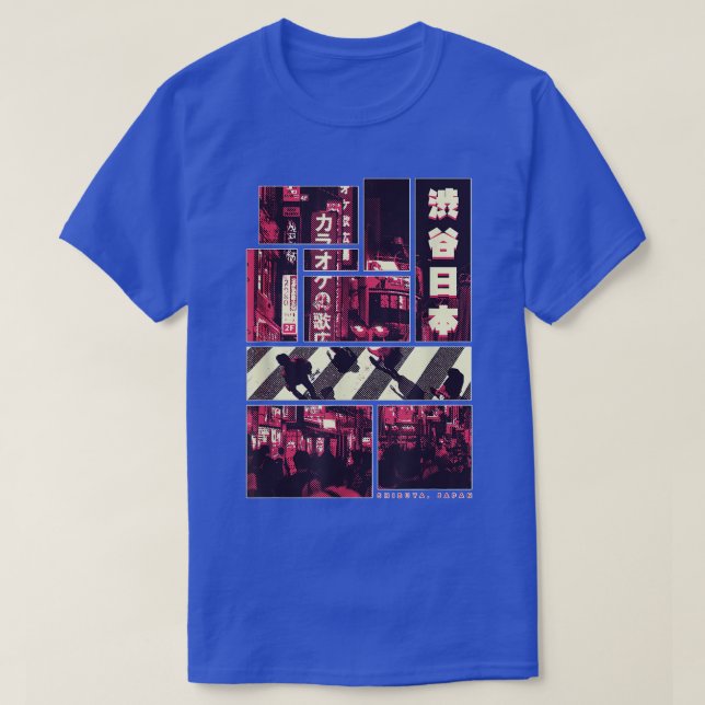 Shibuya Landmark District Japan Tokyo City T-Shirt (Design Front)