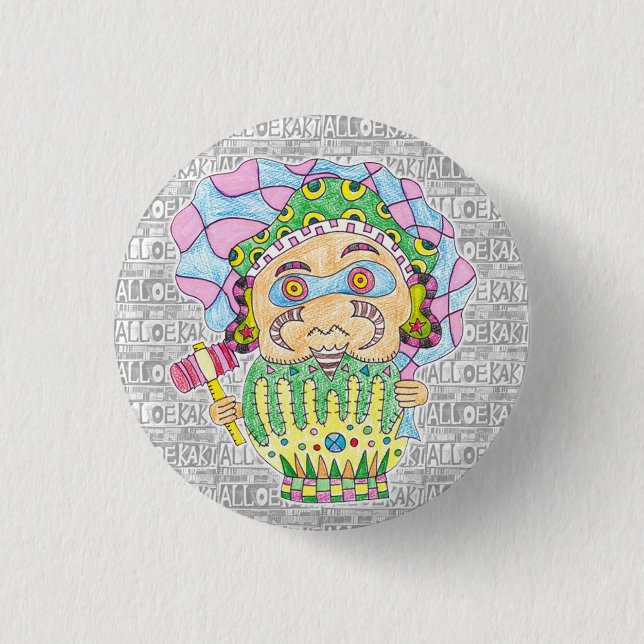 Shichifukujin / Daikokuten Kan Badge (Front)