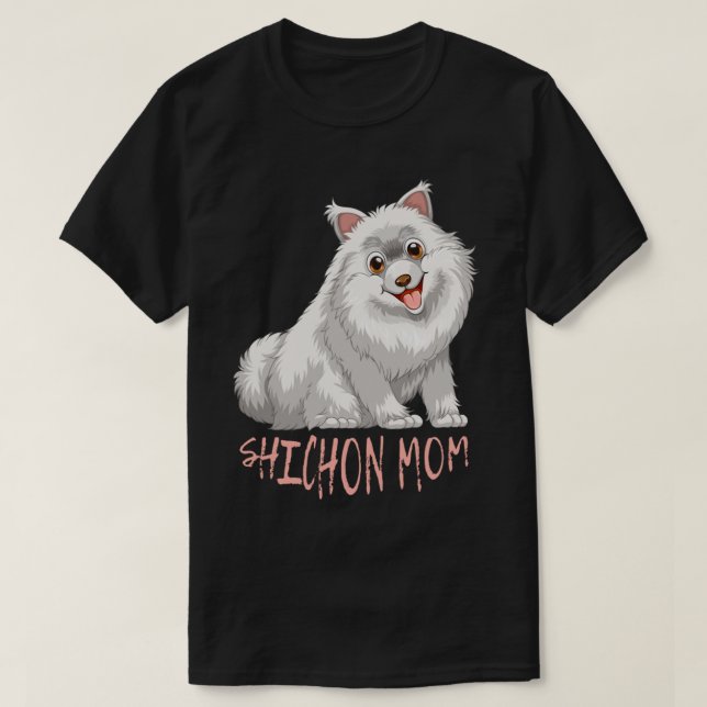 shichon mum Fitted       T-Shirt (Design Front)